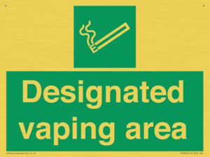 Designated vaping area